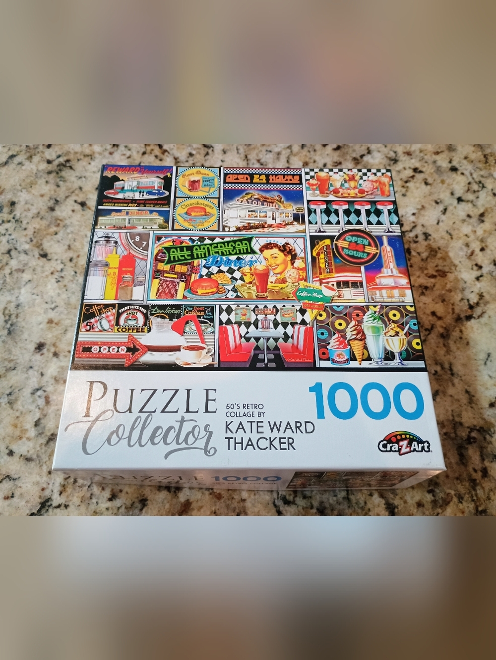 Cra-Z-Art 1000-Piece Puzzle Collector - 50's Retro Collage (Multicolor)